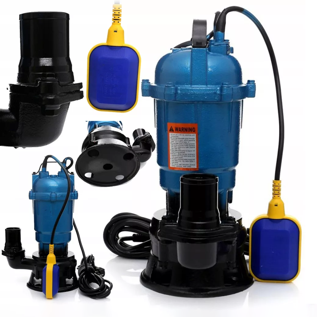 Potopna muljna pumpa/hidrofon za prljavu vodu s drobilicom i plovkom – 2850W