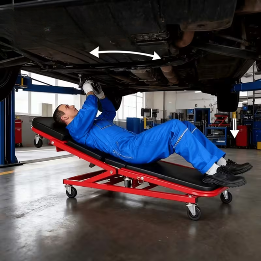 2-u-1 Podesiva Sklopiva Mehaničarska Stolica