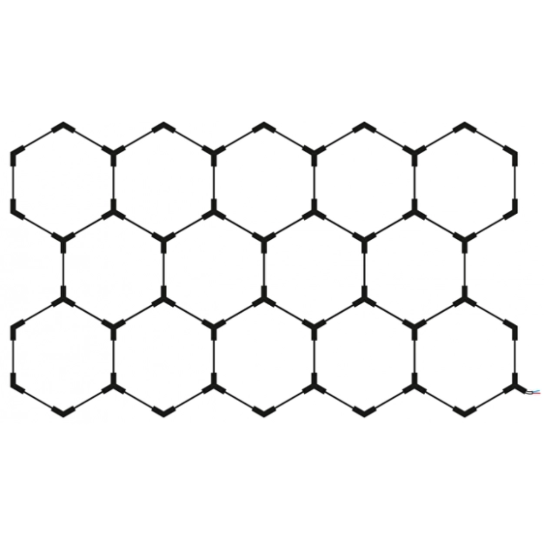 Hexagon LED rasvjeta - set od 11 elemenata