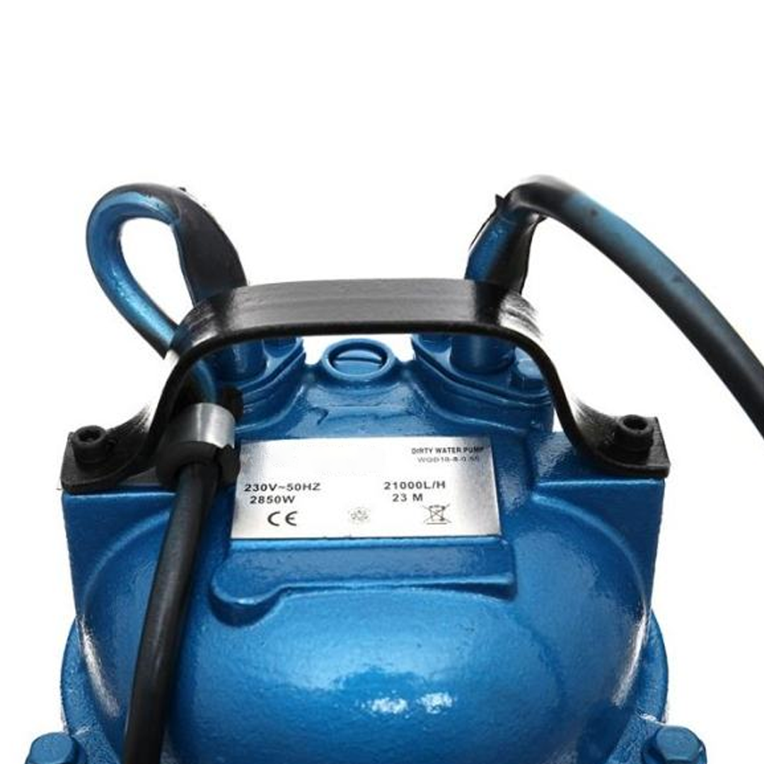 Potopna muljna pumpa/hidrofon za prljavu vodu s drobilicom i plovkom – 2850W