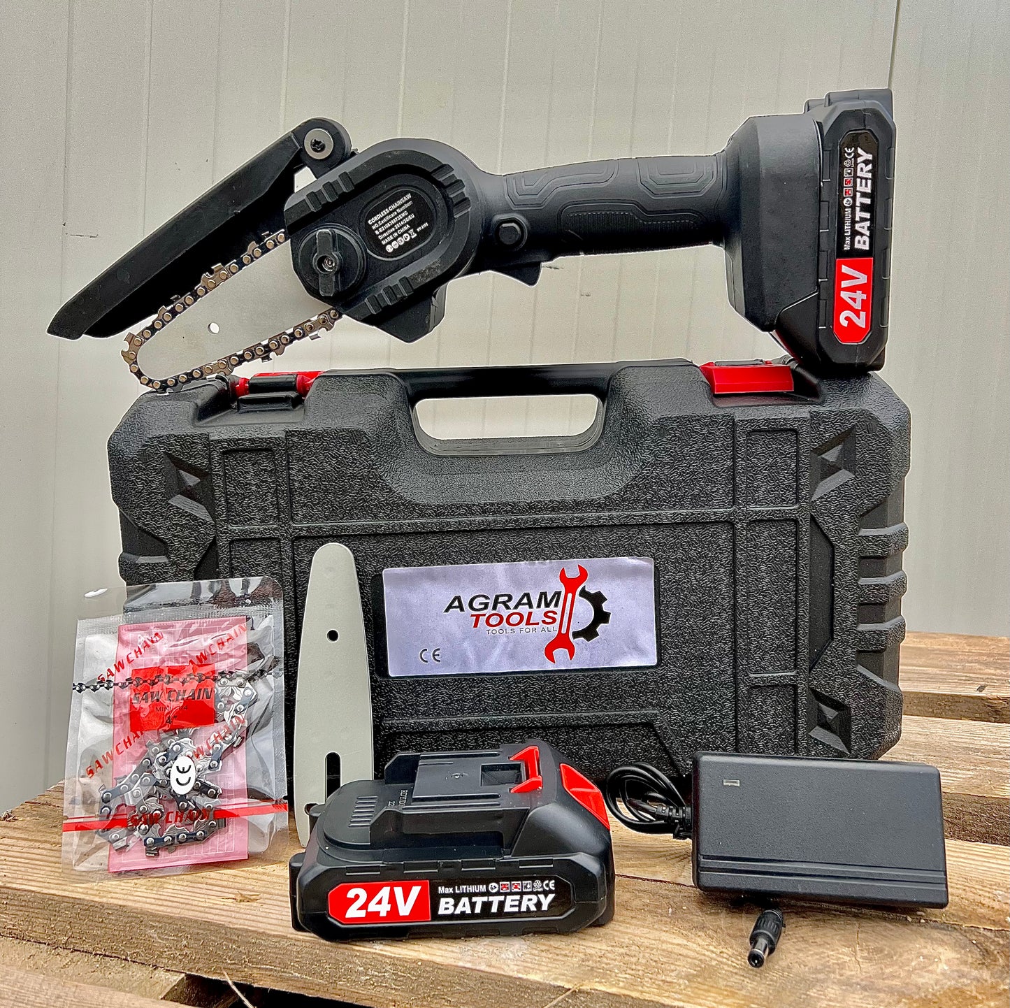 AGRAM TOOLS® AKU MOTORNA PILA 24 V - Dvije baterije