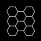 Hexagon LED rasvjeta - set od 8 elemenata