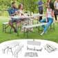 Sklopivi pivski set 180 cm – stol i 2 klupe