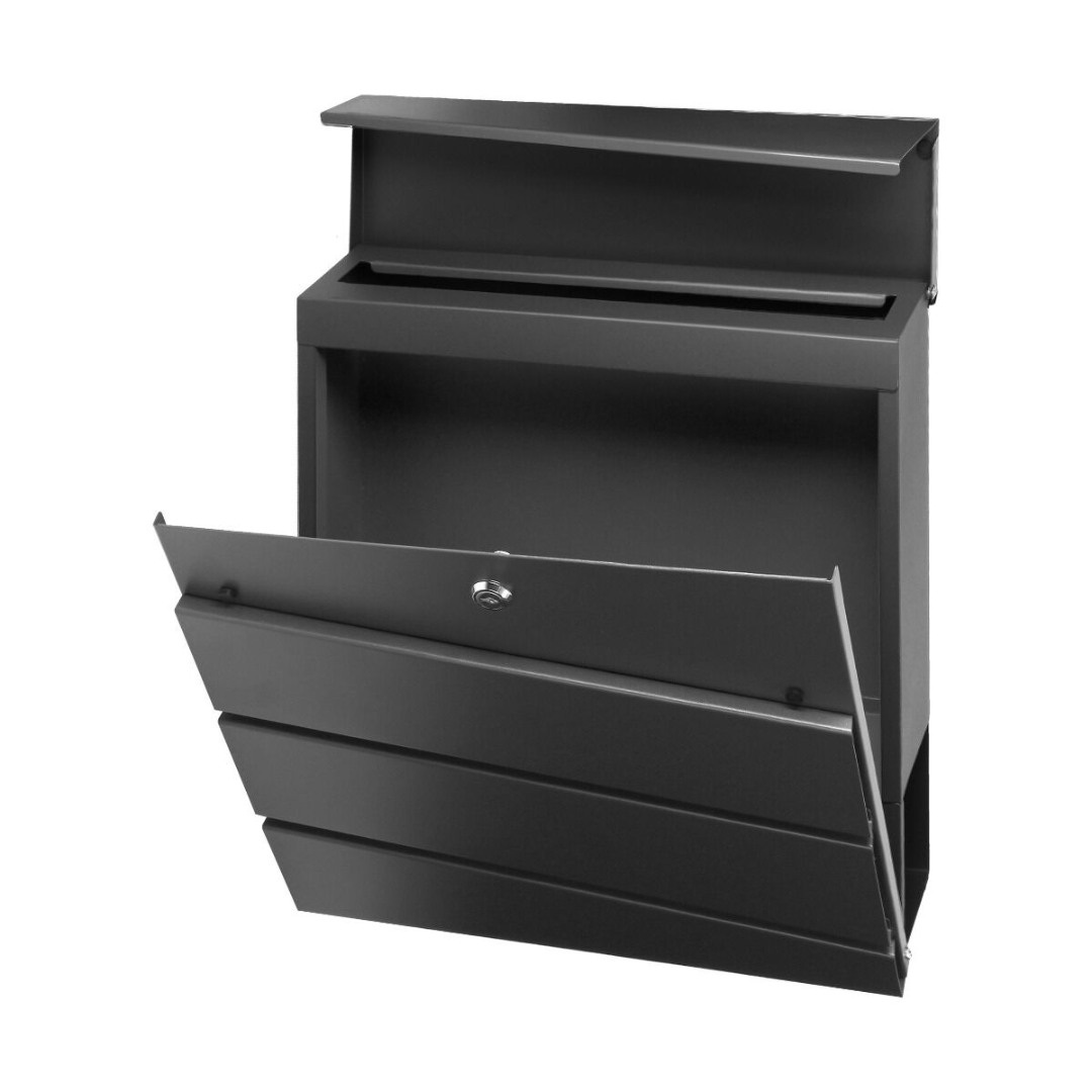 Poštanski sandučić od pocinčanog čelika s držačem za novine