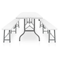 Sklopivi pivski set 180 cm – stol i 2 klupe