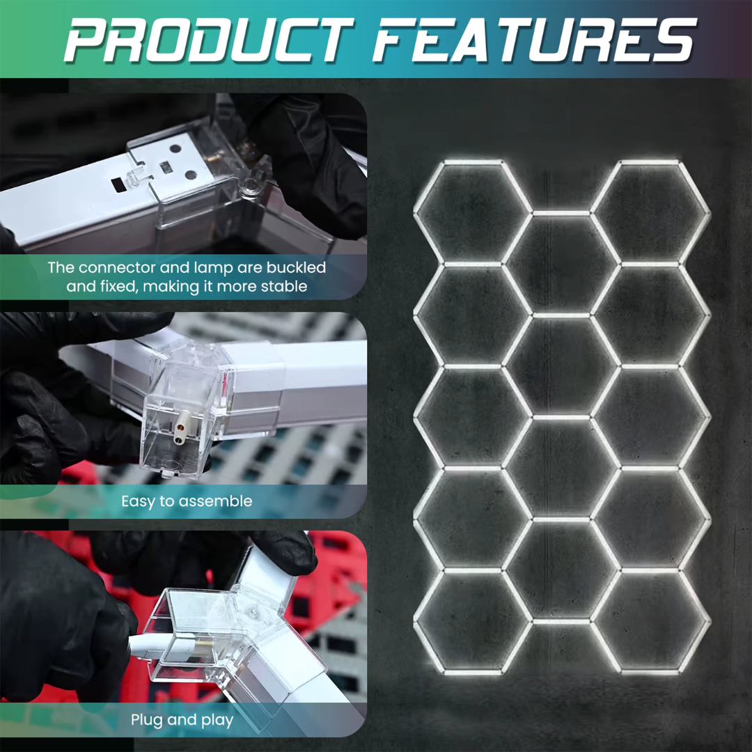 Hexagon LED rasvjeta - set od 11 elemenata
