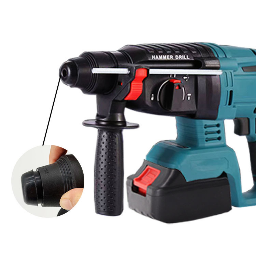 Aku set alata 4u1 Brushless – bušilica, udarni odvijač, kutna brusilica i SDS čekić