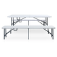 Sklopivi pivski set 180 cm – stol i 2 klupe