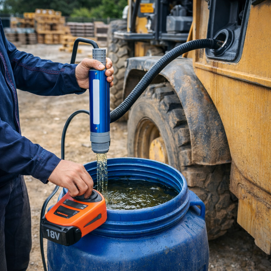 Bežična potopna pumpa za ulje i dizel 18V – 40-60 L/min